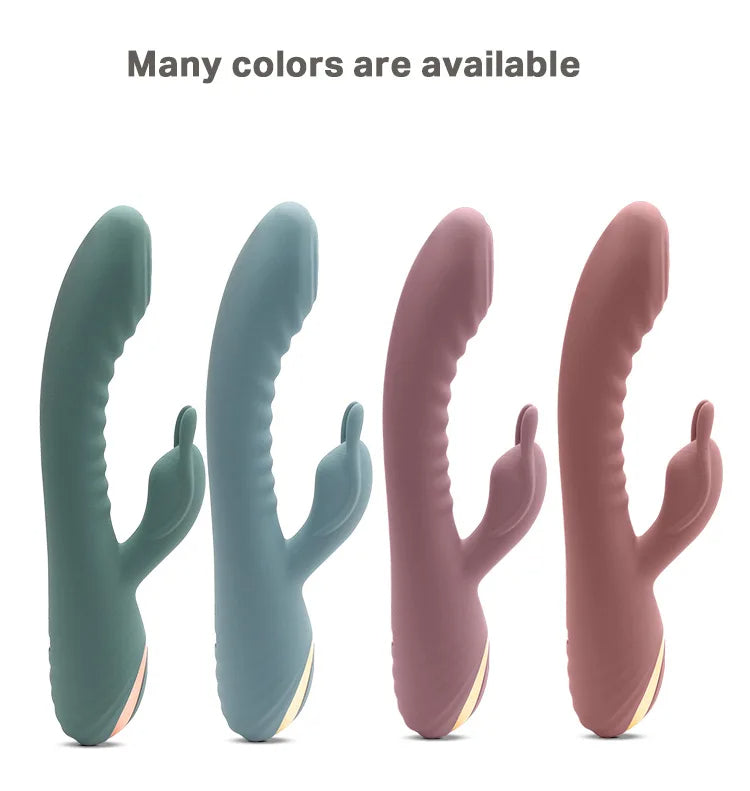 3-in-1 Dual Stimulator Vibrator – G-Spot & Clitoral Massager with Licking + Slapping Modes