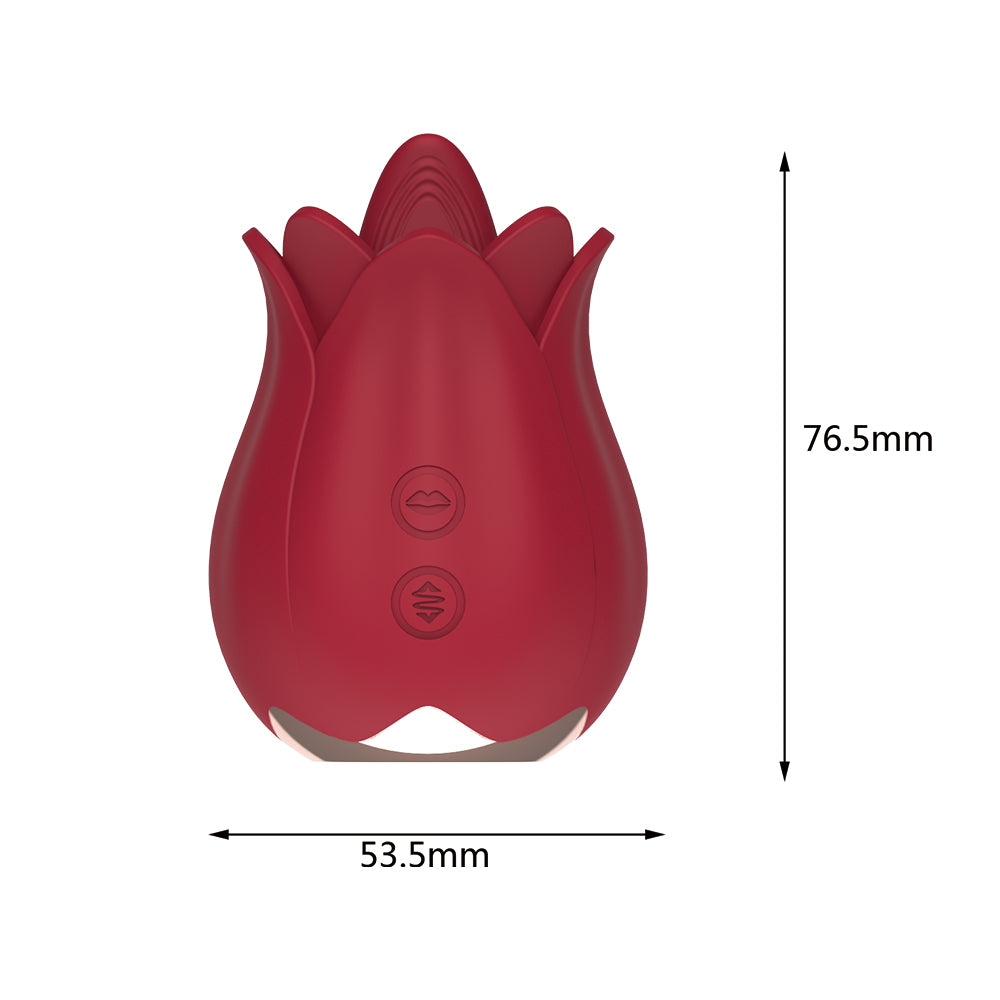 Vibrator Adult Sex Toy Rose Clit Tongue Licking - Clitoral Stimulator Pleasure Tool for Women Masturbation Clit Sexual Stimulation Masturbator