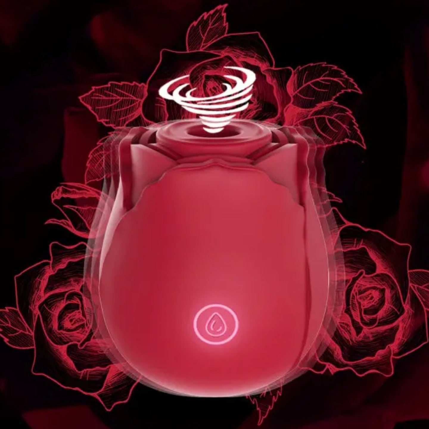Rechargeable Rose Suction Massager – Gentle Suction & Multi-Mode Vibration for Relaxation & Wellness