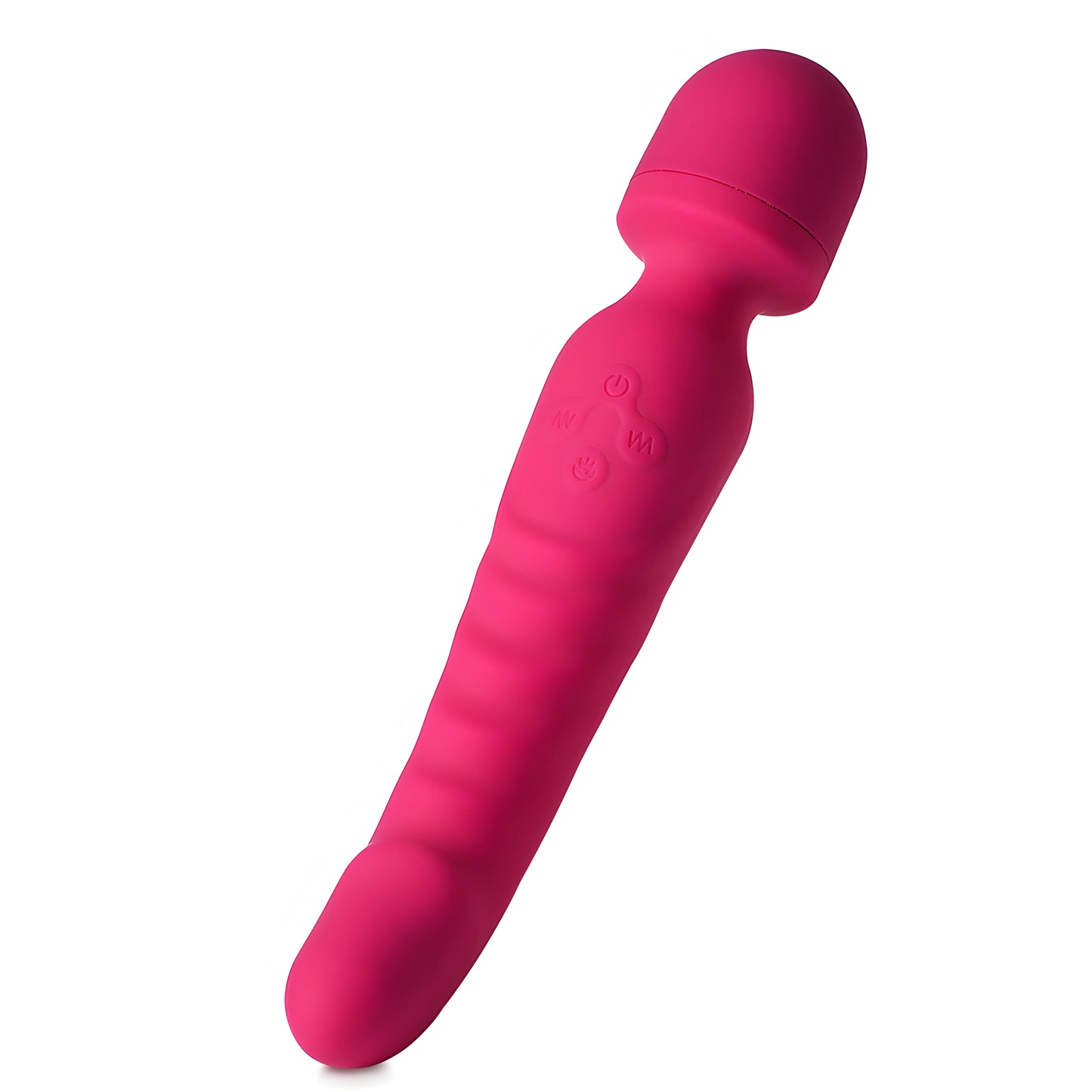 Wand Massager Vibrator Handheld G-Spot Warmth Heating Tip, Clitoral Vibrators Double Head with 20 Vibration Mode Rechargeable Personal Massager, Waterproof Adult Sex Toy
