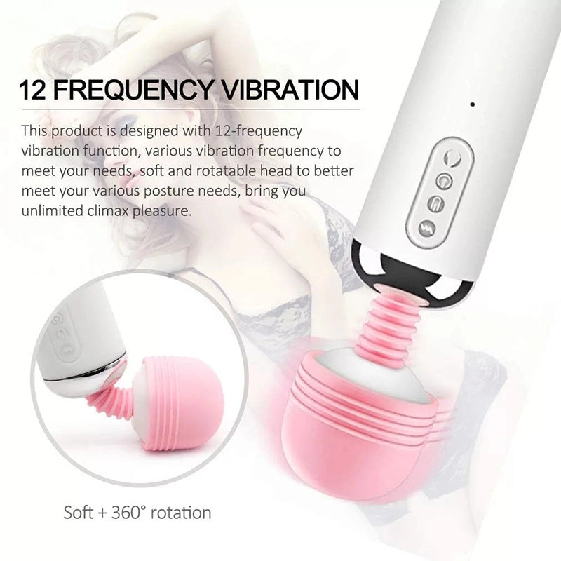 Wand Vibrator Massager, Clit Licker and Clitoral Licking Toy 3-in-1 G-Spot, Clit Suction Function, Sucking Heating, Female Vibration Clitoris Orgasm Nipple Sucker Tongue Licking, Oral Sex Toy
