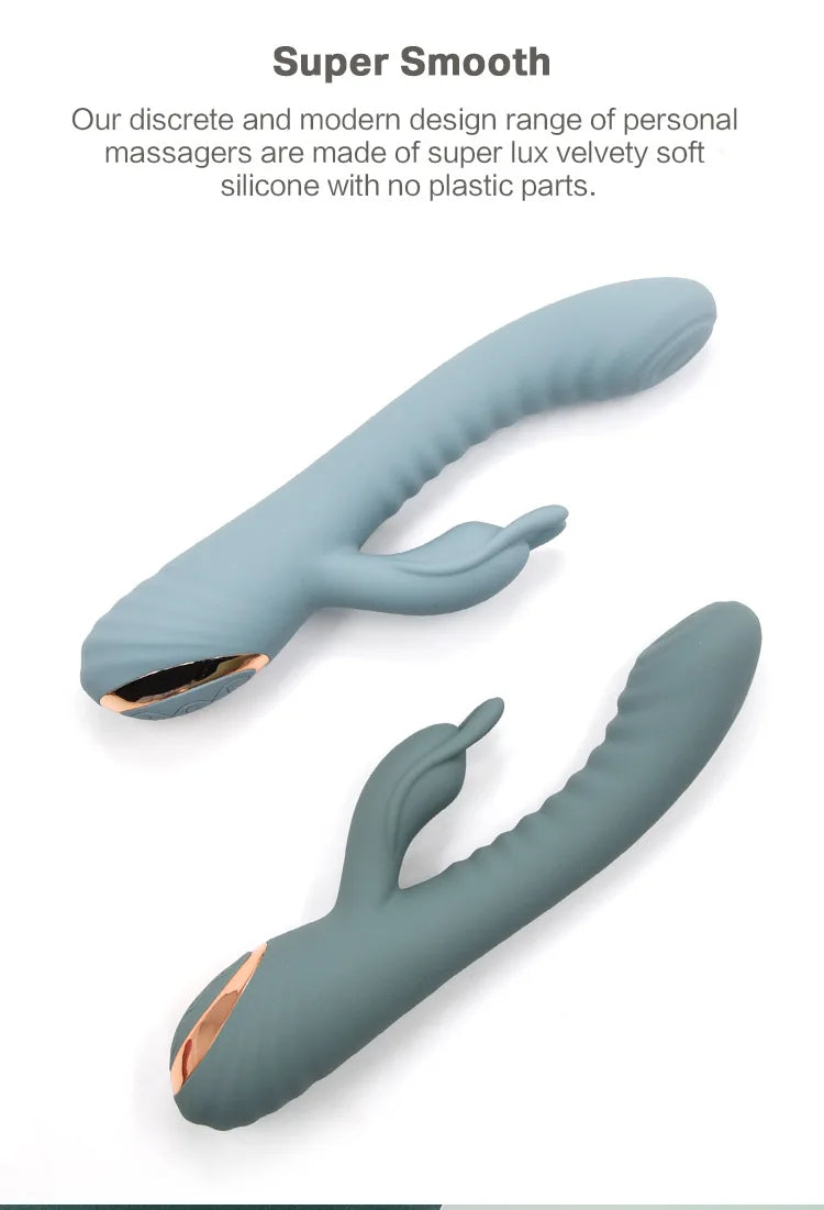 3-in-1 Dual Stimulator Vibrator – G-Spot & Clitoral Massager with Licking + Slapping Modes