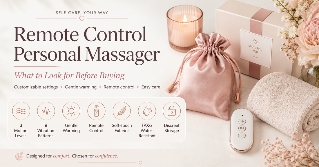 remote control personal massager discreet personal wellness vibration massager