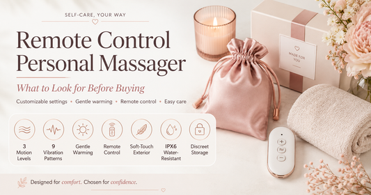 remote control personal massager discreet personal wellness vibration massager