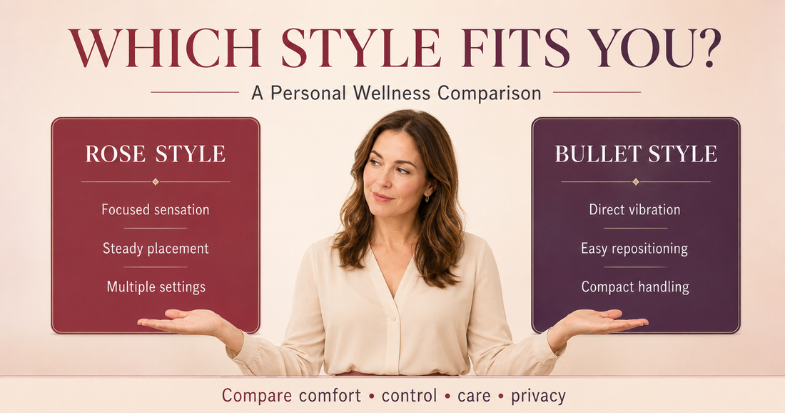 Rose Toy vs Bullet Vibrator, Rose Vibrator Comparison, Bullet Vibrator Guide, Personal Wellness