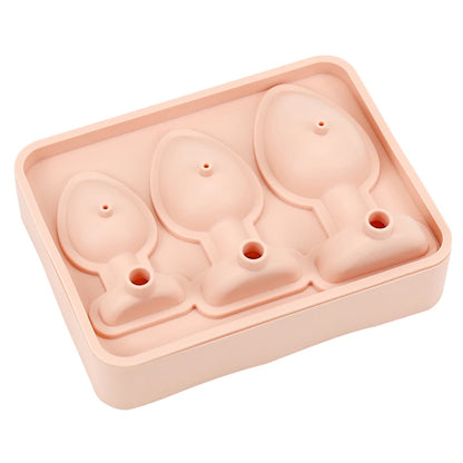 Silicone Prank Butt Plug Shaped Mold Reusable Prank Ice Cube Mold Tray Novelty Ice Cube Trays for Juice Drink