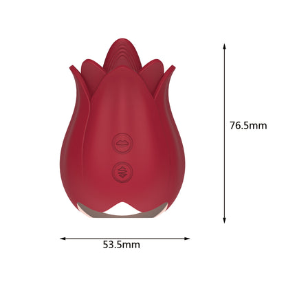 Vibrator Adult Sex Toy Rose Clit Tongue Licking - Clitoral Stimulator Pleasure Tool for Women Masturbation Clit Sexual Stimulation Masturbator