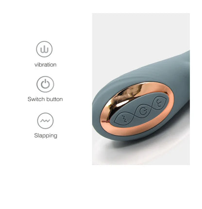 3-in-1 Dual Stimulator Vibrator – G-Spot & Clitoral Massager with Licking + Slapping Modes