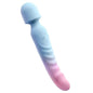 Gradient pink and blue heated personal massager for women