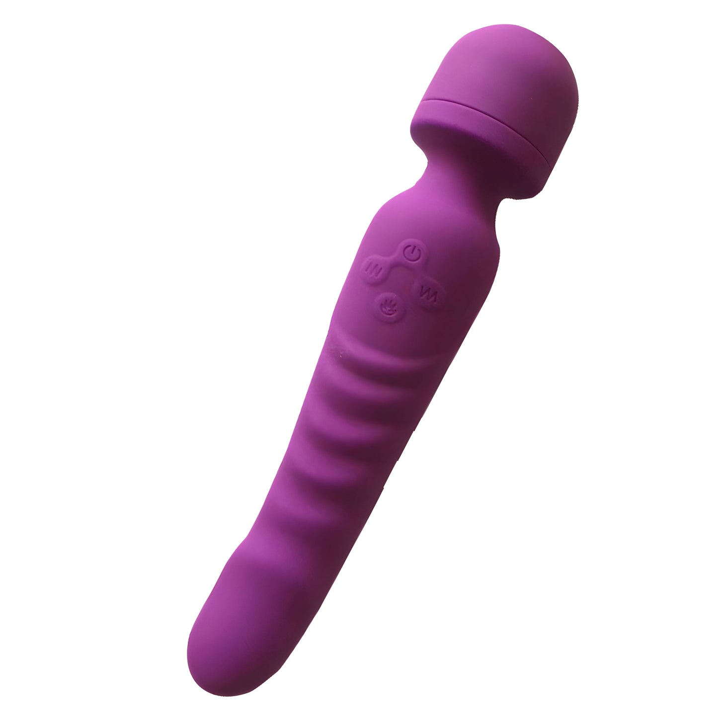 Wand Massager Vibrator Handheld G-Spot Warmth Heating Tip, Clitoral Vibrators Double Head with 20 Vibration Mode Rechargeable Personal Massager, Waterproof Adult Sex Toy