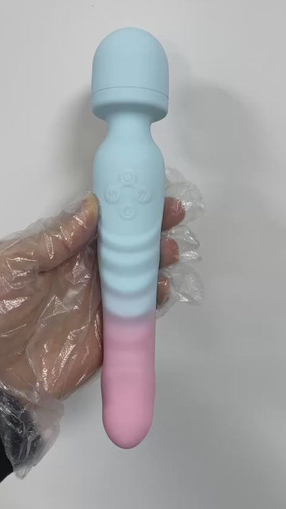 heated dual-ended personal massager for women